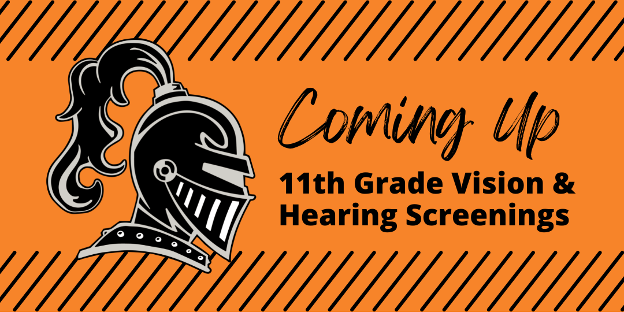 Coming Up: 11th Grade Vision and Hearing Screenings