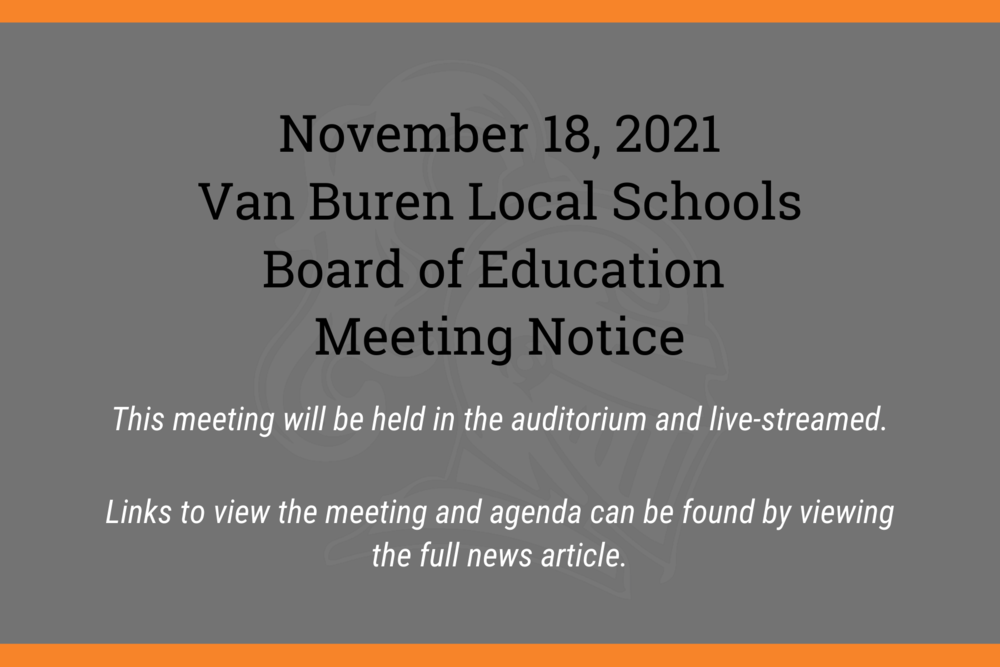 November Meeting Notice