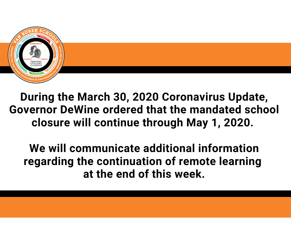 School Mandated Closure Update