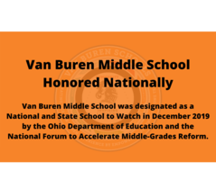 Van Buren Middle School Honored Nationally