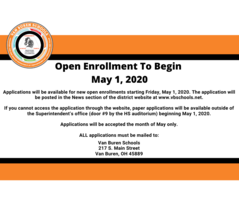 Open Enrollment To Begin May 1, 2020