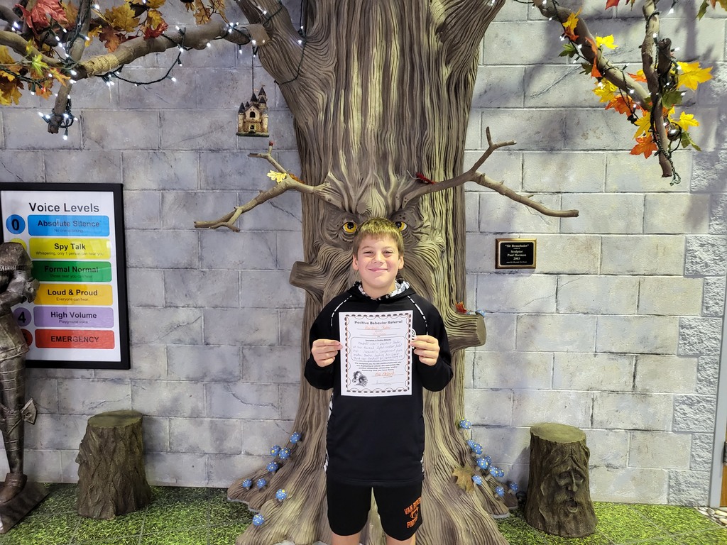 Student with award