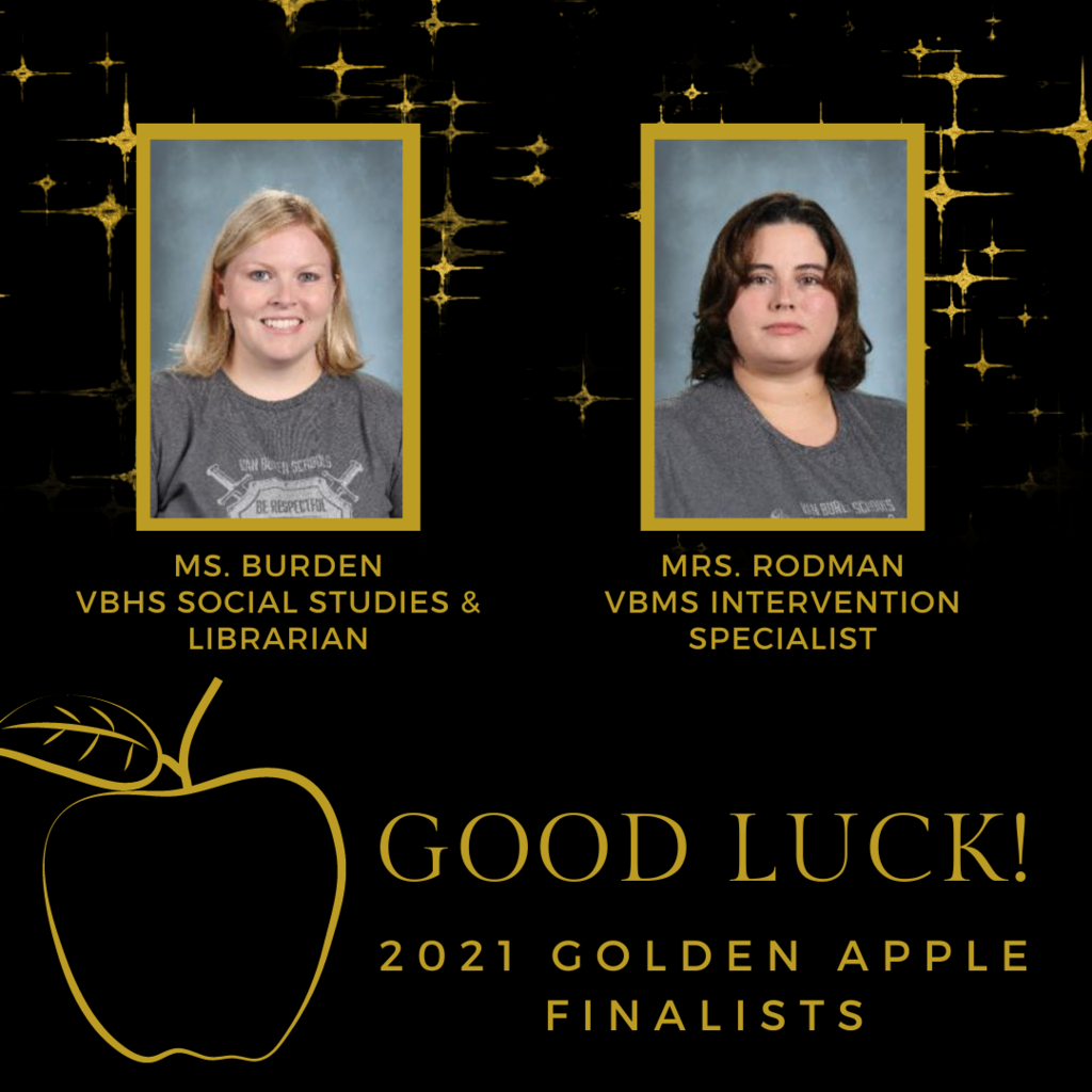 Good Luck 2021 Golden Apple Finalists