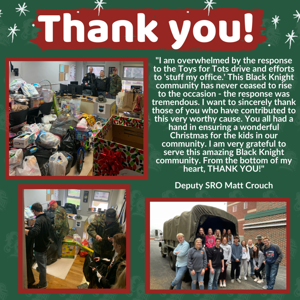Thank you! Toys for Tots