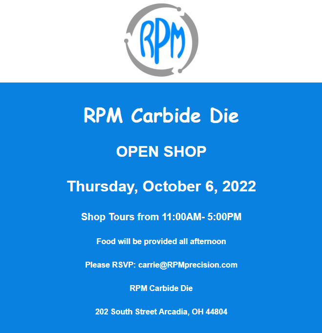 RPM Carbide Die Open House